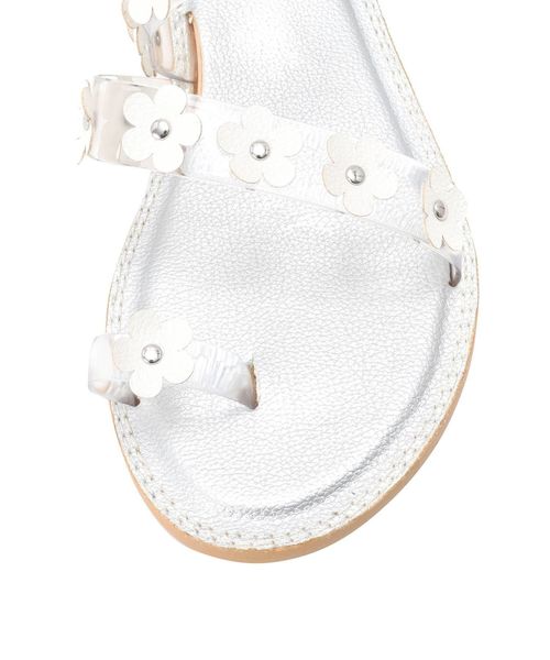 merry jenny（メリージェニー）の「クリアおはなストラップサンダル（サンダル・レディース・シルバー/オフホワイト/ピンク/ブラック・LARGE/MEDIUM）」の5枚目の写真