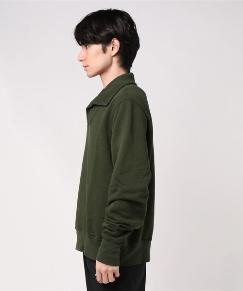 LES TIEN（レスティエン）の「LES TIEN YACHT PULL OVER (CF-1017)（スウェット・メンズ・ブラック/ダークグリーン/ヘザーグレー・SMALL/MEDIUM）」の5枚目の写真