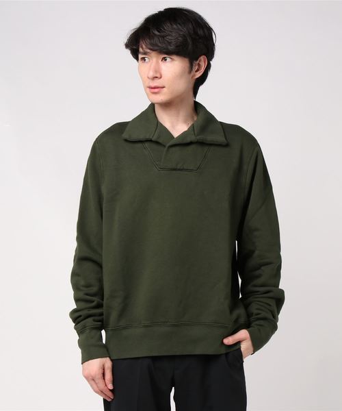 LES TIEN（レスティエン）の「LES TIEN YACHT PULL OVER (CF-1017)（スウェット・メンズ・ブラック/ダークグリーン/ヘザーグレー・SMALL/MEDIUM）」の7枚目の写真