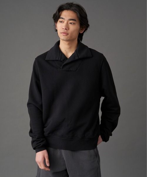 LES TIEN（レスティエン）の「LES TIEN YACHT PULL OVER (CF-1017)（スウェット・メンズ・ブラック/ダークグリーン/ヘザーグレー・SMALL/MEDIUM）」の9枚目の写真