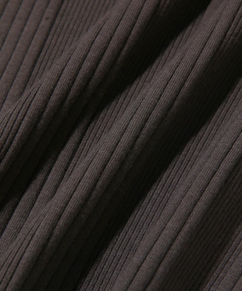 ADAM ET ROPE'（アダムエロペ）の「ランダムテレコベアトップブラキャミ（キャミソール・レディース・キナリ/ホワイト/チャコールグレー・FREE）」の12枚目の写真