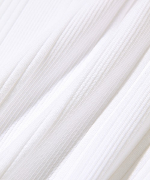 ADAM ET ROPE'（アダムエロペ）の「ランダムテレコベアトップブラキャミ（キャミソール・レディース・キナリ/ホワイト/チャコールグレー・FREE）」の18枚目の写真