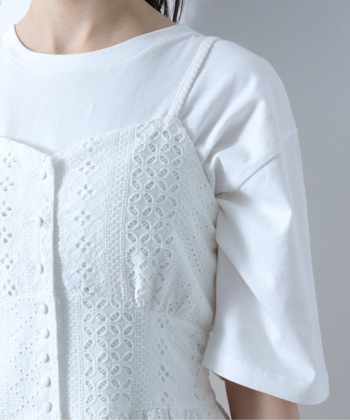 Heather(ヘザー)の「カットワークアソートキャミワンピース 885911(ワンピース・レディース・ホワイト系その他/オレンジ系その他/ブラック系その他・FREE)」の9枚目の写真