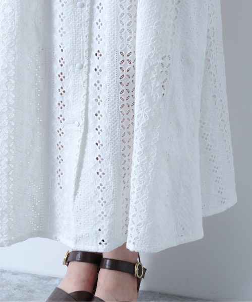 Heather(ヘザー)の「カットワークアソートキャミワンピース 885911(ワンピース・レディース・ホワイト系その他/オレンジ系その他/ブラック系その他・FREE)」の10枚目の写真