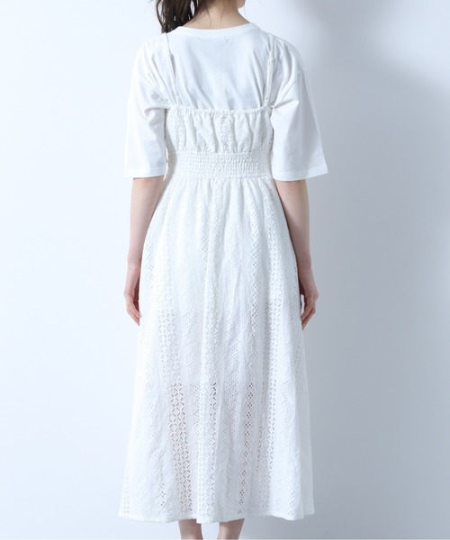 Heather(ヘザー)の「カットワークアソートキャミワンピース 885911(ワンピース・レディース・ホワイト系その他/オレンジ系その他/ブラック系その他・FREE)」の7枚目の写真