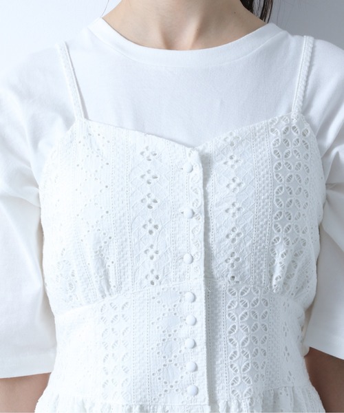 Heather(ヘザー)の「カットワークアソートキャミワンピース 885911(ワンピース・レディース・ホワイト系その他/オレンジ系その他/ブラック系その他・FREE)」の8枚目の写真