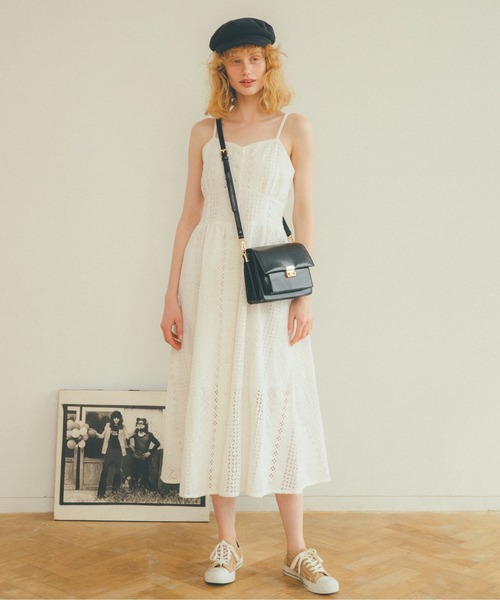 Heather(ヘザー)の「カットワークアソートキャミワンピース 885911(ワンピース・レディース・ホワイト系その他/オレンジ系その他/ブラック系その他・FREE)」の14枚目の写真