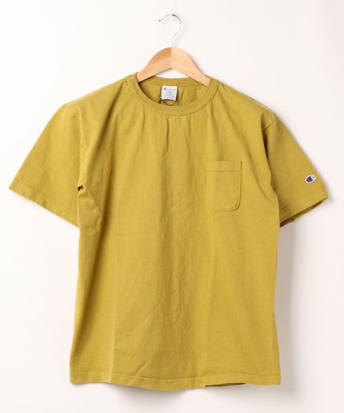 Champion(チャンピオン)の「チャンピオンUSポケットTシャツ(Tシャツ/カットソー・メンズ・オレンジ/イエロー系その他/ブラック/ホワイト/ライトグリーン/ピンク・M/XL/L)」の5枚目の写真