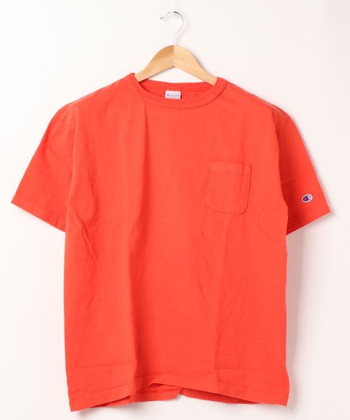 Champion(チャンピオン)の「チャンピオンUSポケットTシャツ(Tシャツ/カットソー・メンズ・オレンジ/イエロー系その他/ブラック/ホワイト/ライトグリーン/ピンク・M/XL/L)」の6枚目の写真