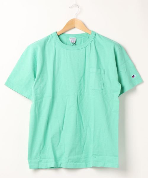 Champion(チャンピオン)の「チャンピオンUSポケットTシャツ(Tシャツ/カットソー・メンズ・オレンジ/イエロー系その他/ブラック/ホワイト/ライトグリーン/ピンク・M/XL/L)」の4枚目の写真