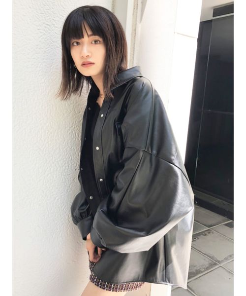 EMODA（エモダ）の「2ポケットボーイズシャツ（その他アウター・レディース・ブラック/ベージュ/グレー/その他・FREE）」の14枚目の写真