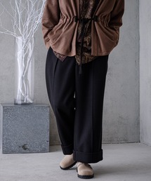 CASPER JOHN | Melton Ankle Wide Pants/メルトンアンクルワイドパンツ(セットアップ対応)(その他パンツ)