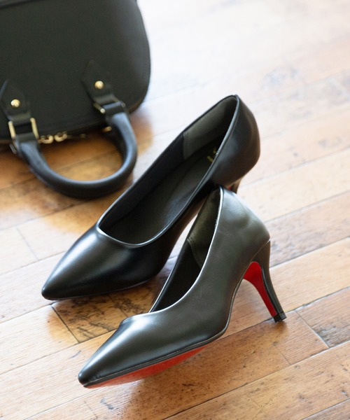 menue（メヌエ）の「【ふわっと軽い エアスイート】走れるパンプス 7cmヒールver（パンプス・レディース・ネイビー/グレー系その他/アイボリー/ブラウン系その他/グレイッシュベージュ/シルバー系その他/パイソン/レオパード/ブラック系その他3/ブラック系その他2/ブラック/ブラック系その他6/ブラック系その他4/ブラック系その他5/ベージュ系その他/ボルドー/アッシュグレー/ブラック系その他/ガンメタ/ベージュ系その他3/ベージュ系その他4/ホワイト系その他/グレー系その他2/ベージュ系その他2/ホワイト系その他2/アニマル/レッド系その他/ブルーグレー/ブラック系その他7/ベージュ系その他5/ホワイト系その他3/ベージュ系その他6/ライトグリーン/ダークネイビー/ダークパープル/グリーン/ダークグレー/カラフル/オフホワイト/ベージュ系/ベージュ系その他7/ライトグレー/ブラック系/シルバー系/ライトグレー系/ブラック系2/ブラウン系その他2/シルバー/ブラック系1/ブラック系3/シルバー系1/ダークブラウン・24.5cm/22.5cm/25.0cm/23.5cm/25.5cm/21.5cm/22.0cm/26.0cm/26.5cm/23.0cm/24.0cm/21.0cm）」の7枚目の写真