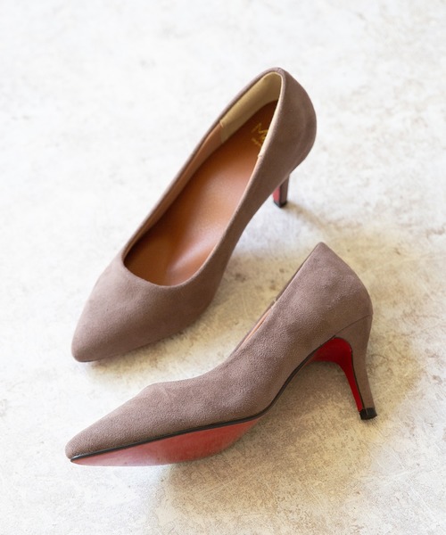 menue（メヌエ）の「【ふわっと軽い エアスイート】走れるパンプス 7cmヒールver（パンプス・レディース・ネイビー/グレー系その他/アイボリー/ブラウン系その他/グレイッシュベージュ/シルバー系その他/パイソン/レオパード/ブラック系その他3/ブラック系その他2/ブラック/ブラック系その他6/ブラック系その他4/ブラック系その他5/ベージュ系その他/ボルドー/アッシュグレー/ブラック系その他/ガンメタ/ベージュ系その他3/ベージュ系その他4/ホワイト系その他/グレー系その他2/ベージュ系その他2/ホワイト系その他2/アニマル/レッド系その他/ブルーグレー/ブラック系その他7/ベージュ系その他5/ホワイト系その他3/ベージュ系その他6/ライトグリーン/ダークネイビー/ダークパープル/グリーン/ダークグレー/カラフル/オフホワイト/ベージュ系/ベージュ系その他7/ライトグレー/ブラック系/シルバー系/ライトグレー系/ブラック系2/ブラウン系その他2/シルバー/ブラック系1/ブラック系3/シルバー系1/ダークブラウン・24.5cm/22.5cm/25.0cm/23.5cm/25.5cm/21.5cm/22.0cm/26.0cm/26.5cm/23.0cm/24.0cm/21.0cm）」の22枚目の写真