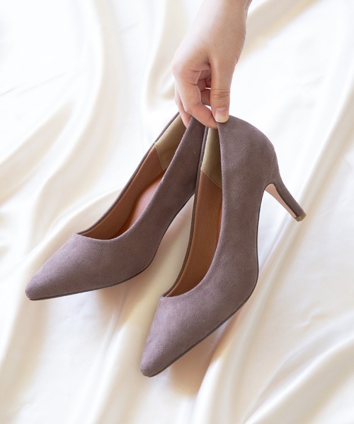 menue（メヌエ）の「【ふわっと軽い エアスイート】走れるパンプス 7cmヒールver（パンプス・レディース・ネイビー/グレー系その他/アイボリー/ブラウン系その他/グレイッシュベージュ/シルバー系その他/パイソン/レオパード/ブラック系その他3/ブラック系その他2/ブラック/ブラック系その他6/ブラック系その他4/ブラック系その他5/ベージュ系その他/ボルドー/アッシュグレー/ブラック系その他/ガンメタ/ベージュ系その他3/ベージュ系その他4/ホワイト系その他/グレー系その他2/ベージュ系その他2/ホワイト系その他2/アニマル/レッド系その他/ブルーグレー/ブラック系その他7/ベージュ系その他5/ホワイト系その他3/ベージュ系その他6/ライトグリーン/ダークネイビー/ダークパープル/グリーン/ダークグレー/カラフル/オフホワイト/ベージュ系/ベージュ系その他7/ライトグレー/ブラック系/シルバー系/ライトグレー系/ブラック系2/ブラウン系その他2/シルバー/ブラック系1/ブラック系3/シルバー系1/ダークブラウン・24.5cm/22.5cm/25.0cm/23.5cm/25.5cm/21.5cm/22.0cm/26.0cm/26.5cm/23.0cm/24.0cm/21.0cm）」の19枚目の写真