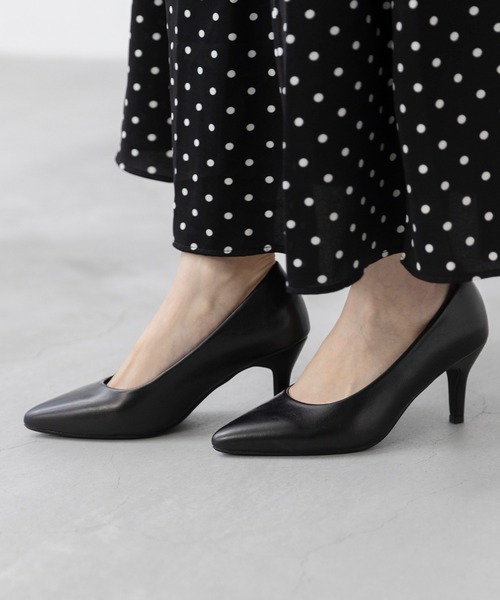 ふわっと軽い エアスイート】走れるパンプス 7cmヒールver（パンプス