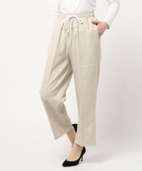 coca（coca）（コカ）の「ツイルセンタープレスイージーパンツ（デニムパンツ・レディース・ブラック/アイボリー/ピンク・ONE SIZE）」の17枚目の写真