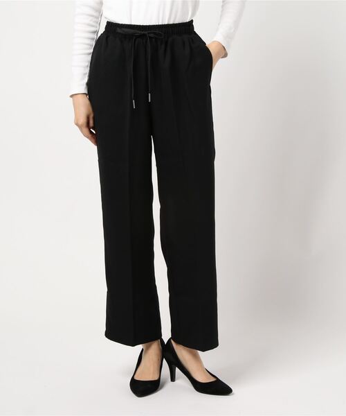 coca（coca）（コカ）の「ツイルセンタープレスイージーパンツ（デニムパンツ・レディース・ブラック/アイボリー/ピンク・ONE SIZE）」の18枚目の写真