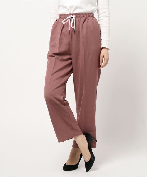 coca（coca）（コカ）の「ツイルセンタープレスイージーパンツ（デニムパンツ・レディース・ブラック/アイボリー/ピンク・ONE SIZE）」の19枚目の写真