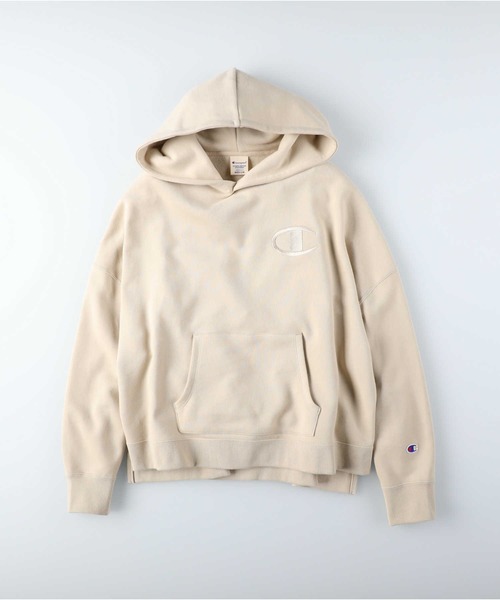 Champion(チャンピオン)の「【Champion】ビッグCロゴスウェットパーカー(パーカー・レディース・ブラック/ライトピンク/ライトベージュ/ライム・M/L)」の19枚目の写真