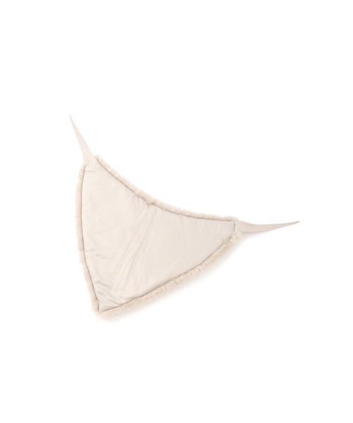 human woman（ヒューマンウーマン）の「フーディライクスカーフ（ストール/ショール・レディース・ホワイト系その他/ブラウン・ﾌﾘ-）」の6枚目の写真