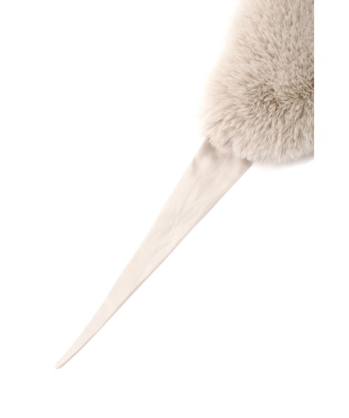 human woman（ヒューマンウーマン）の「フーディライクスカーフ（ストール/ショール・レディース・ホワイト系その他/ブラウン・ﾌﾘ-）」の8枚目の写真