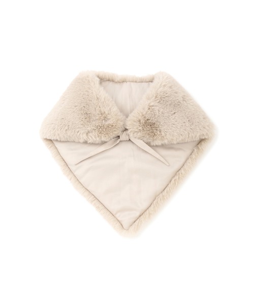 human woman（ヒューマンウーマン）の「フーディライクスカーフ（ストール/ショール・レディース・ホワイト系その他/ブラウン・ﾌﾘ-）」の10枚目の写真