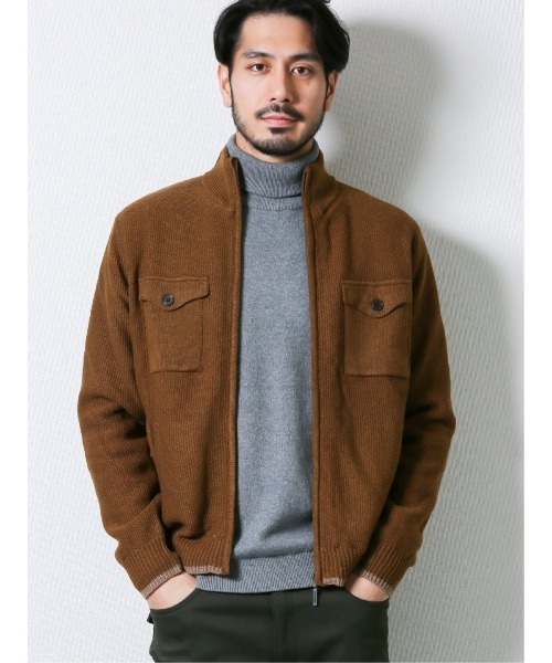 セール タカキューメンズ Taka Q Men 裏地付wポケット ニットアウター その他アウター Taka Q タカキュー のファッション通販 Zozotown