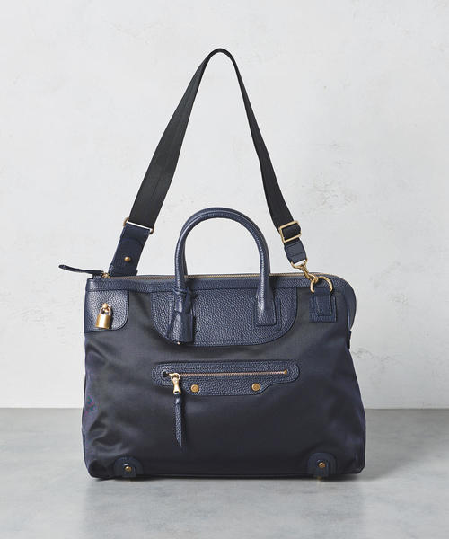 TOFF&LOADSTONE（トフアンドロードストーン）の「【別注】＜TOFF&LOADSTONE（トフアンドロードストーン）＞ナイロン ブリーフ バッグ†（トートバッグ・レディース・ブラック/ダークブラウン/ネイビー/モカ/ベージュ・フリー）」の21枚目の写真