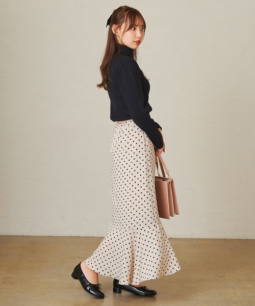 one after another NICE CLAUP（ワンアフターアナザーナイスクラップ）の「アソートマーメイドスカート（スカート・レディース・ホワイト系その他/グレー系その他/ドット/ホワイト系その他2・FREE）」の7枚目の写真