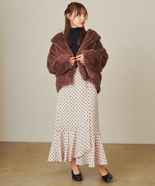 one after another NICE CLAUP（ワンアフターアナザーナイスクラップ）の「アソートマーメイドスカート（スカート・レディース・ホワイト系その他/グレー系その他/ドット/ホワイト系その他2・FREE）」の22枚目の写真