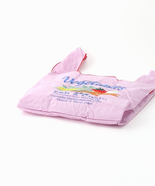 SLOBE IENA（スローブイエナ）の「【BALL&CHAIN/ボール アンド チェーン】 ベジタブルエコバッグ◆（エコバッグ/サブバッグ・レディース・ブラック/ラベンダー/ホワイト/ベージュ・FREE）」の6枚目の写真