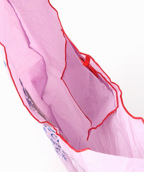 SLOBE IENA（スローブイエナ）の「【BALL&CHAIN/ボール アンド チェーン】 ベジタブルエコバッグ◆（エコバッグ/サブバッグ・レディース・ブラック/ラベンダー/ホワイト/ベージュ・FREE）」の7枚目の写真