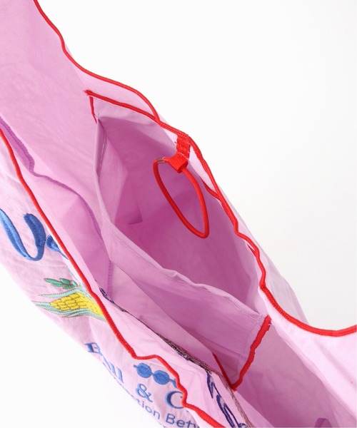 SLOBE IENA（スローブイエナ）の「【BALL&CHAIN/ボール アンド チェーン】 ベジタブルエコバッグ◆（エコバッグ/サブバッグ・レディース・ブラック/ラベンダー/ホワイト/ベージュ・FREE）」の8枚目の写真