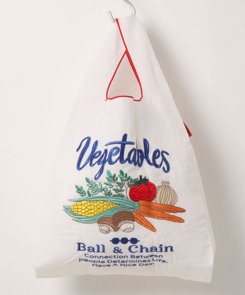 SLOBE IENA（スローブイエナ）の「【BALL&CHAIN/ボール アンド チェーン】 ベジタブルエコバッグ◆（エコバッグ/サブバッグ・レディース・ブラック/ラベンダー/ホワイト/ベージュ・FREE）」の19枚目の写真