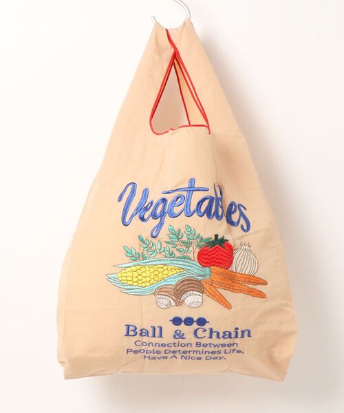 SLOBE IENA（スローブイエナ）の「【BALL&CHAIN/ボール アンド チェーン】 ベジタブルエコバッグ◆（エコバッグ/サブバッグ・レディース・ブラック/ラベンダー/ホワイト/ベージュ・FREE）」の20枚目の写真