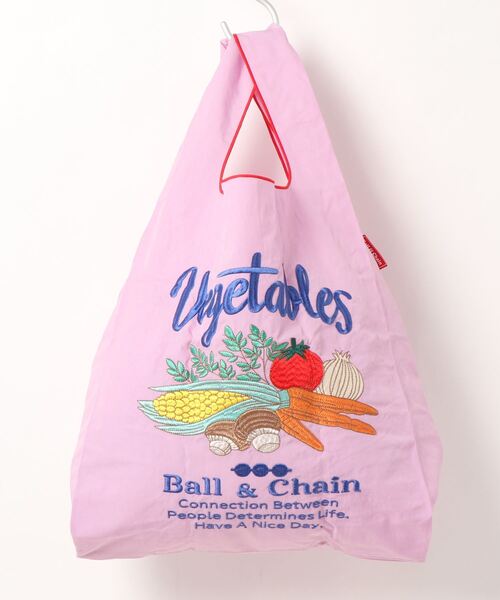SLOBE IENA（スローブイエナ）の「【BALL&CHAIN/ボール アンド チェーン】 ベジタブルエコバッグ◆（エコバッグ/サブバッグ・レディース・ブラック/ラベンダー/ホワイト/ベージュ・FREE）」の21枚目の写真