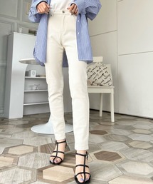 レディースのデニムパンツ ベージュ系 スキニー タイト ファッション通販 Zozotown