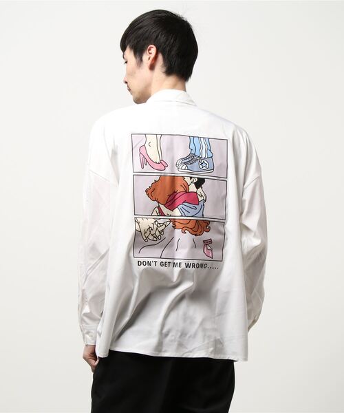 THISIS(ディスイズ)の「ブロード バッグプリントリーズフィットシャツ(シャツ/ブラウス・メンズ・ホワイト系その他/ベージュ系その他/ホワイト系その他3/ホワイト系その他2/ベージュ系その他2/ベージュ系その他3/ブラック系その他2/ホワイト系その他4/ブラック系その他/ホワイト系その他5・MEDIUM/X-LARGE/LARGE)」の14枚目の写真