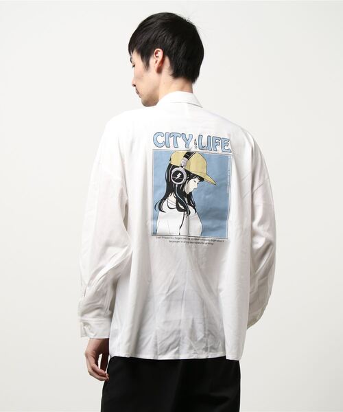 THISIS(ディスイズ)の「ブロード バッグプリントリーズフィットシャツ(シャツ/ブラウス・メンズ・ホワイト系その他/ベージュ系その他/ホワイト系その他3/ホワイト系その他2/ベージュ系その他2/ベージュ系その他3/ブラック系その他2/ホワイト系その他4/ブラック系その他/ホワイト系その他5・MEDIUM/X-LARGE/LARGE)」の12枚目の写真