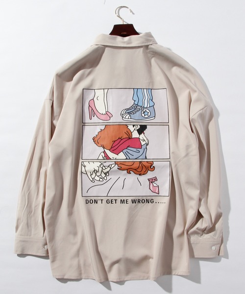 THISIS(ディスイズ)の「ブロード バッグプリントリーズフィットシャツ(シャツ/ブラウス・メンズ・ホワイト系その他/ベージュ系その他/ホワイト系その他3/ホワイト系その他2/ベージュ系その他2/ベージュ系その他3/ブラック系その他2/ホワイト系その他4/ブラック系その他/ホワイト系その他5・MEDIUM/X-LARGE/LARGE)」の8枚目の写真