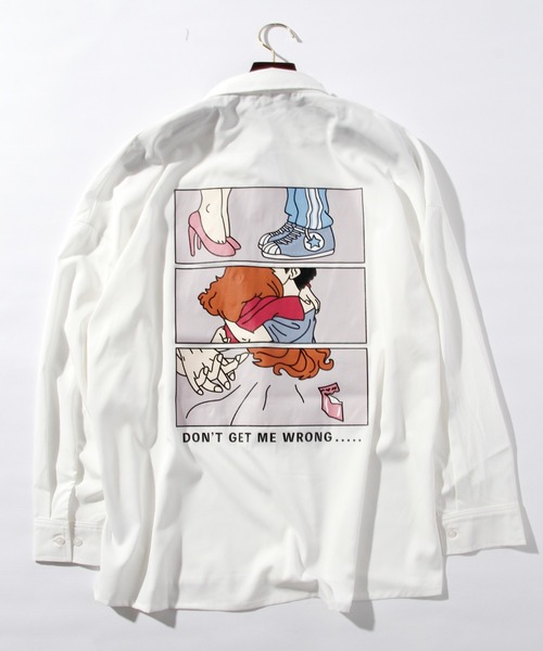 THISIS(ディスイズ)の「ブロード バッグプリントリーズフィットシャツ(シャツ/ブラウス・メンズ・ホワイト系その他/ベージュ系その他/ホワイト系その他3/ホワイト系その他2/ベージュ系その他2/ベージュ系その他3/ブラック系その他2/ホワイト系その他4/ブラック系その他/ホワイト系その他5・MEDIUM/X-LARGE/LARGE)」の4枚目の写真