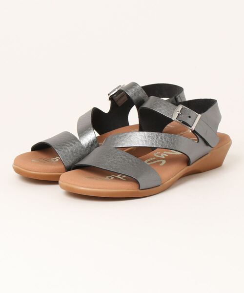 【Oh my Sandals】クッションインソールウエッジサンダル(E12500)