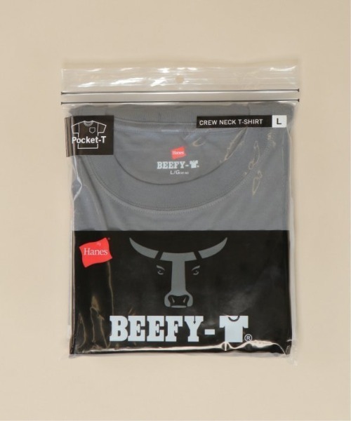 HANES（ヘインズ）の「【WEB限定】Hanes BEEFY ビーフィーポケT（Tシャツ/カットソー・メンズ・ダークグレー/ダークパープル/ダークグリーン・L/M/S/XL）」の5枚目の写真