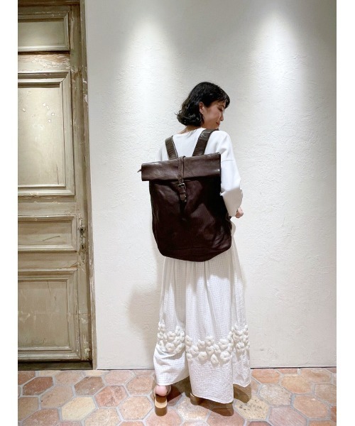 BEARDSLEY（ビアズリー）の「裾刺繍ギャザーパンツ（その他パンツ・レディース・ホワイト/ブラック・FREE）」の20枚目の写真