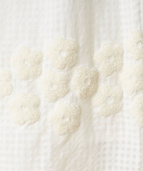 BEARDSLEY（ビアズリー）の「裾刺繍ギャザーパンツ（その他パンツ・レディース・ホワイト/ブラック・FREE）」の13枚目の写真