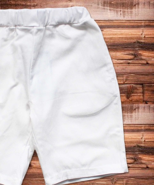 SHISKY(シスキー)の「スーパーストレッチハーフパンツ(その他パンツ・メンズ・ブラック/ネイビー/オフホワイト/カーキ/イエロー/ブルー/モカ/杢グレー/チャコール/グレー系/ネイビー系/ブルー系・M/L/XL)」の2枚目の写真