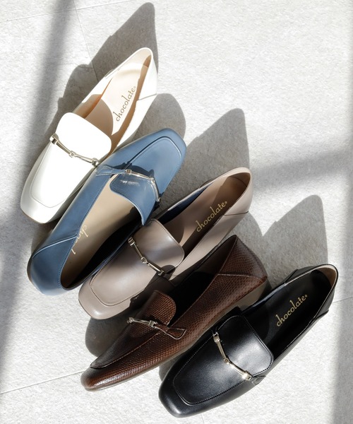 chocolates（チョコラテス）の「晴雨兼用 2way バブーシュ ソフトビットローファー【日本製】（ローファー・レディース・ブルー/ブラック/ホワイト/ダークベージュ/ブラウン系その他/シルバー・24cm/25cm/23.5cm/24.5cm/22.5cm/23cm/22cm/24.5㎝）」の3枚目の写真