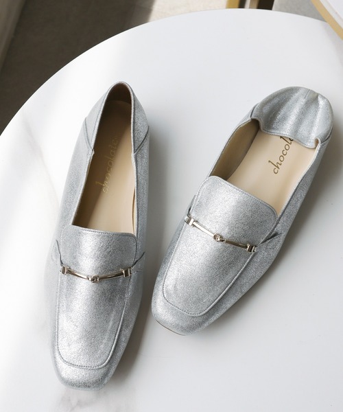 chocolates（チョコラテス）の「晴雨兼用 2way バブーシュ ソフトビットローファー【日本製】（ローファー・レディース・ブルー/ブラック/ホワイト/ダークベージュ/ブラウン系その他/シルバー・24cm/25cm/23.5cm/24.5cm/22.5cm/23cm/22cm/24.5㎝）」の6枚目の写真