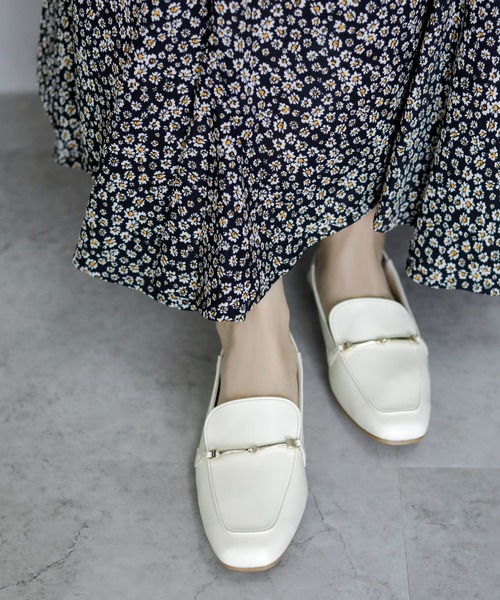 chocolates（チョコラテス）の「晴雨兼用 2way バブーシュ ソフトビットローファー【日本製】（ローファー・レディース・ブルー/ブラック/ホワイト/ダークベージュ/ブラウン系その他/シルバー・24cm/25cm/23.5cm/24.5cm/22.5cm/23cm/22cm/24.5㎝）」の16枚目の写真